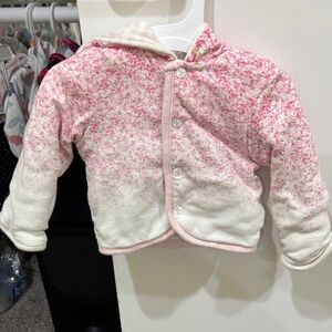 Burt's Bees Baby Pink and Cream Hoodie